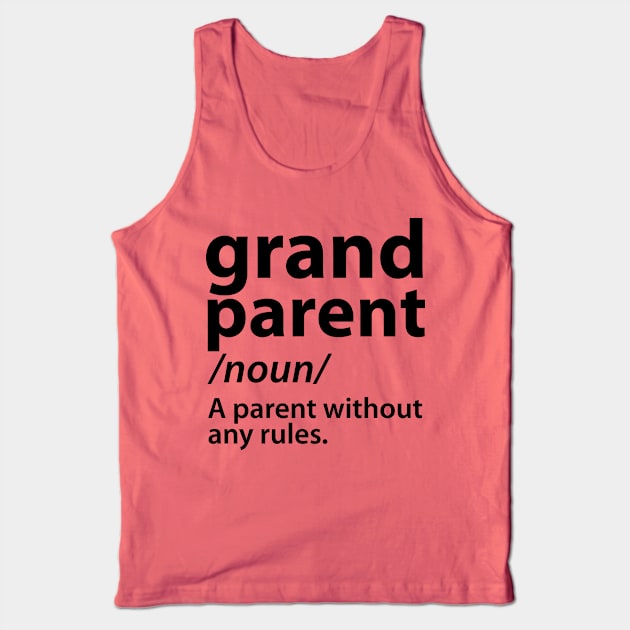 Grandad Grandparent Definition funny Saying Quote Tank Top by stonefruit